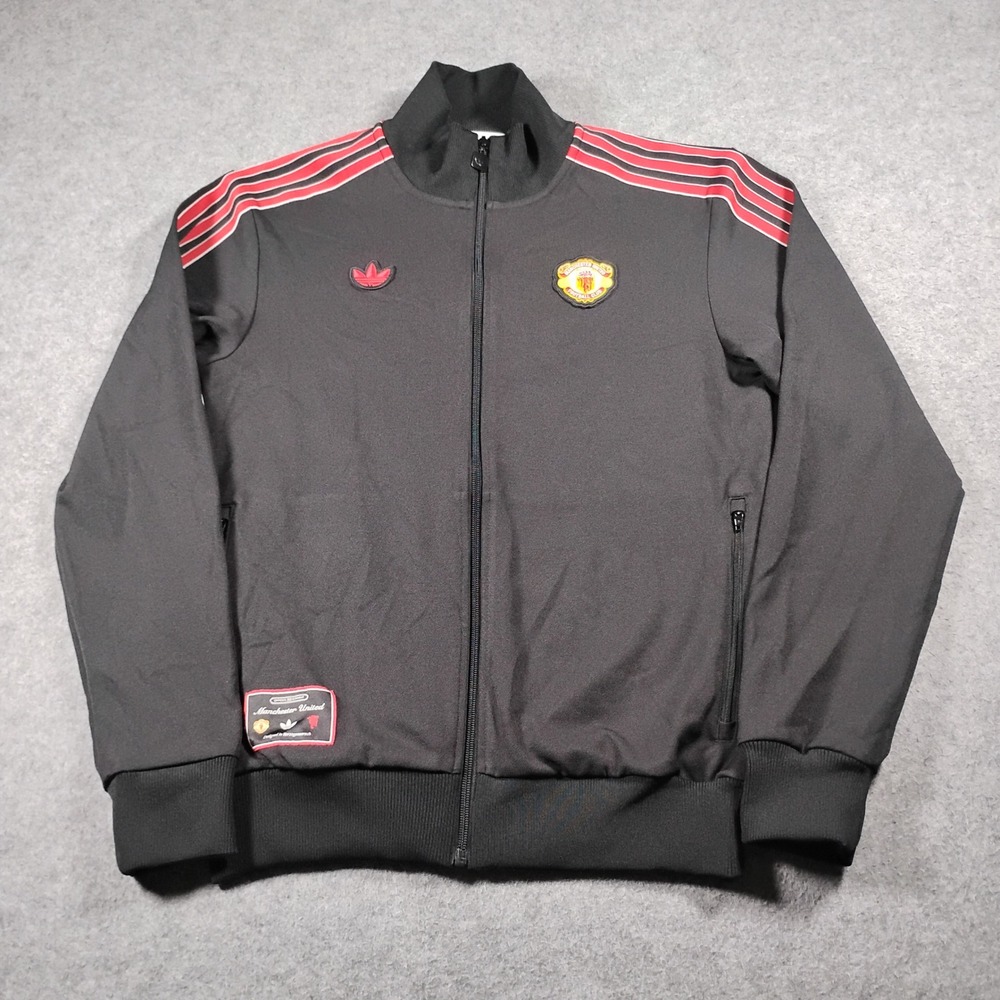 adidas Originals Manchester United Terrace Icons Track Top Jacket Men's S Black